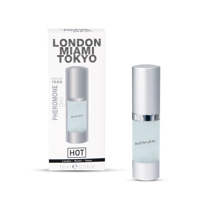 GEL COM FEROMONAS LONDON MIAMI TOKYO MULHER 15ML