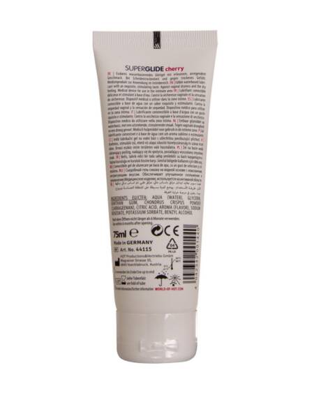LUBRIFICANTE COMESTÍVEL HOT™ SUPERGLIDE CEREJA 75ML