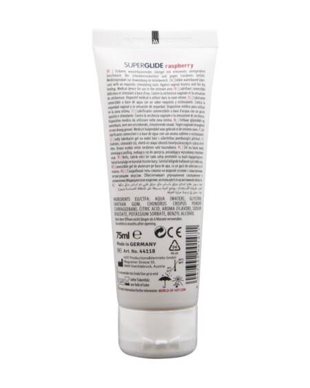 LUBRIFICANTE COMESTÍVEL HOT™ SUPERGLIDE FRAMBOESA 75ML