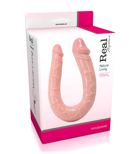 DILDO DUPLO U-SHAPED REAL RAPTURE
