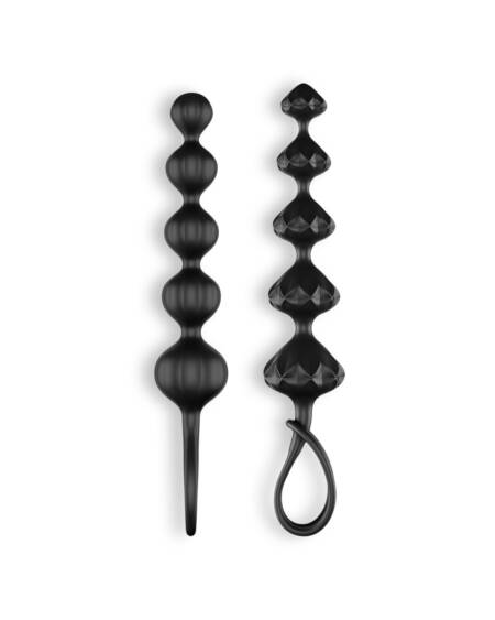 CONJUNTO DE 2 TIRAS LOVE BEADS SATISFYER PRETAS