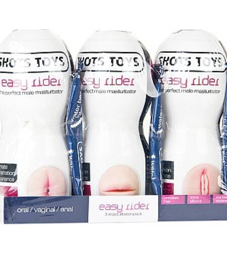 PACK DE 3 MASTURBADORES EASY RIDER