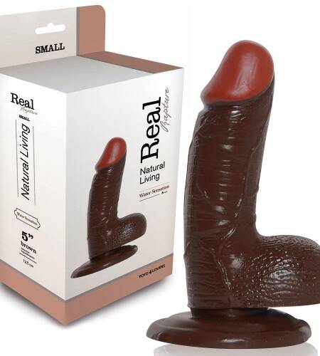 DILDO REALÍSTICO REAL RAPTURE WATER SENSATIONS 5'' NEGRO