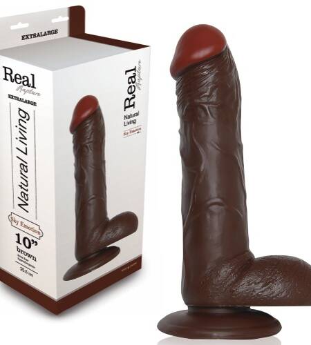 DILDO REALÍSTICO REAL RAPTURE SKY EMOTION 10'' NEGRO