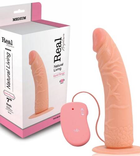 VIBRADOR REALÍSTICO REAL RAPTURE EARTH FLAVOUR 7'' BRANCO
