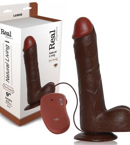 VIBRADOR REALÍSTICO REAL RAPTURE FIRE PASSION 9'' NEGRO