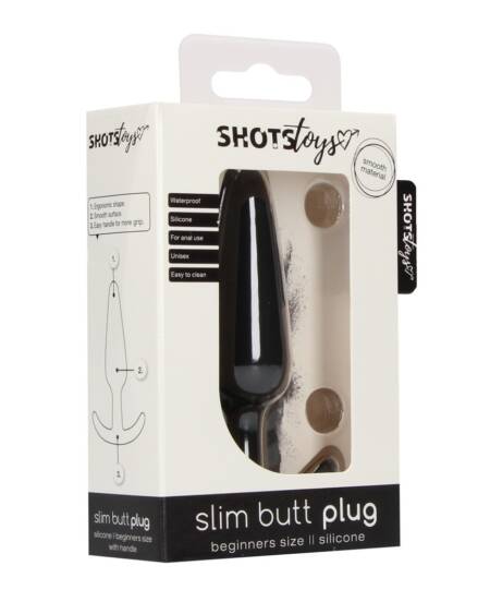 PLUG ANAL SLIM BEGINNER PRETO SHOTS TOYS