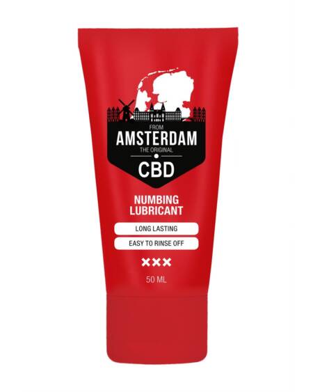 LUBRIFICANTE ANESTESIANTE À BASE DE ÁGUA ORIGINAL CBD FROM AMSTERDAM 2 FL OZ 50 ML PHARMQUESTS