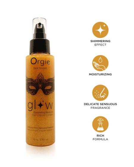 ÓLEO CORPORAL ILUMINADOR GLOW 110ML ORGIE