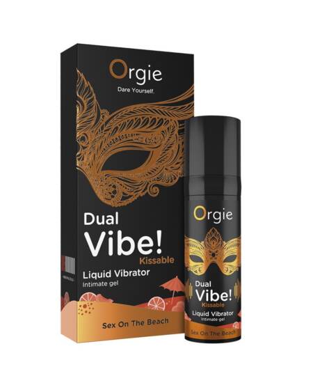 VIBRADOR LÍQUIDO BEIJÁVEL DUAL VIBE SEX ON THE BEACH 15ML ORGIE
