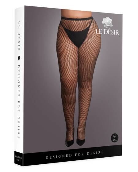 COLLANTS DE REDE PRETOS TAMANHO QUEEN LE DÉSIR