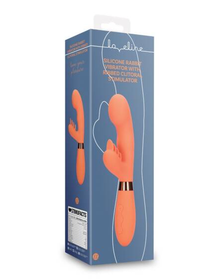 VIBRADOR RABBIT COM ESTRIAS GLAZED CARROTS LOVELINE