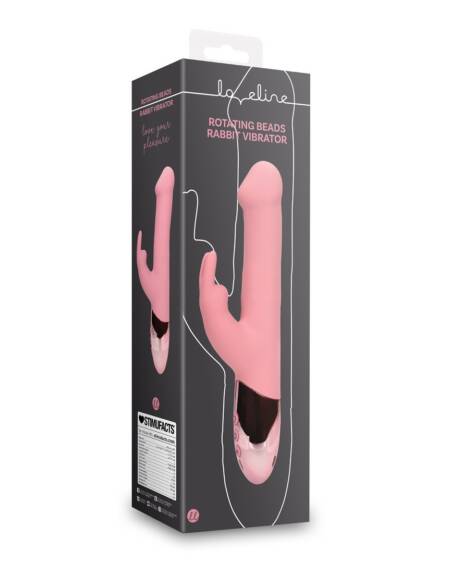 VIBRADOR RABBIT COM ROTAÇÃO DE PÉROLAS PINK ARABESQUE LOVELINE