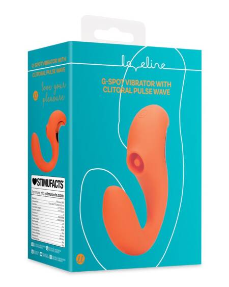 VIBRADOR G-SPOT VIBRATOR WITH CLITORAL PULSE WAVE UNTAMED ORANGE LOVELINE