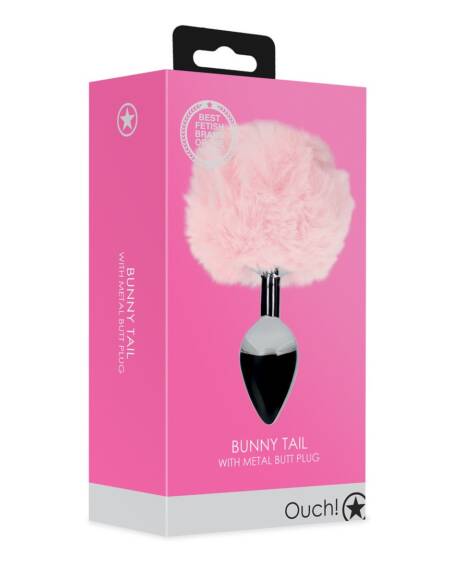 PLUG ANAL COM CAUDA DE COELHO ROSA OUCH!