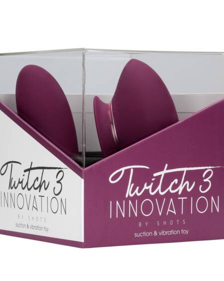 TWITCH 3 VIBRADOR RECARREGÁVEL E SUCÇÃO BORDÔ INNOVATION