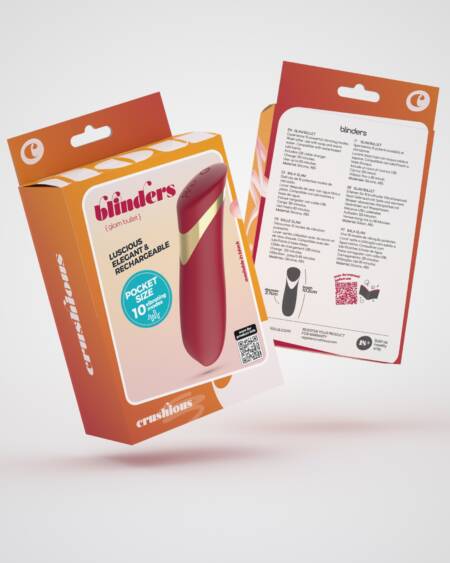 BLINDERS BALA VIBRATÓRIA RECARREGÁVEL CRUSHIOUS VERMELHA
