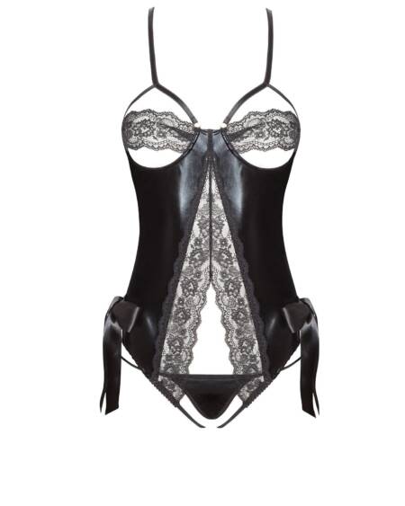 CORPETE E TANGA SHAQUILA PRETO BEAUTY NIGHT FASHION