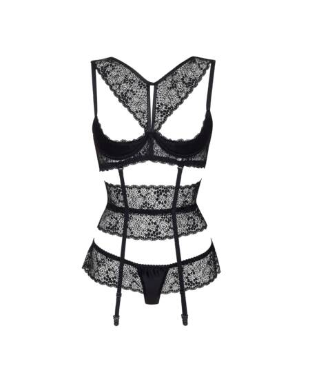 CONJUNTO DE 3 PEÇAS LILLIE PRETO BEAUTY NIGHT FASHION