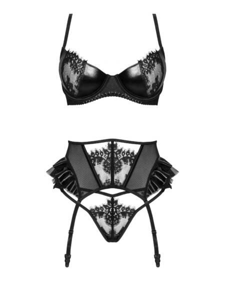 CONJUNTO DE 3 PEÇAS RAFAELLA PRETO BEAUTY NIGHT FASHION