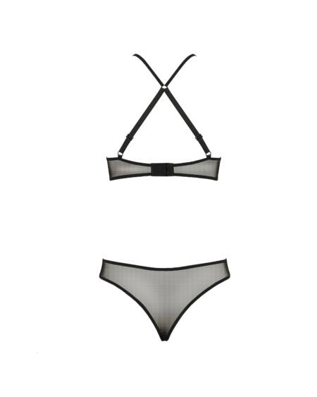 CONJUNTO DE 2 PEÇAS AZALIA PRETO EROTIC LINE PASSION