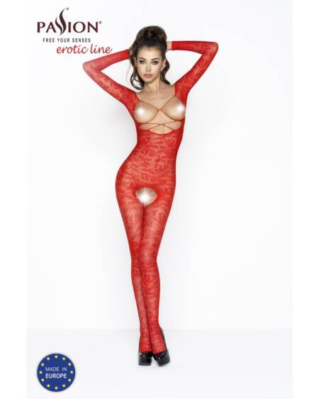 CATSUIT BS031 VERMELHO EROTIC LINE PASSION