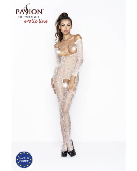 CATSUIT BS031 BRANCO EROTIC LINE PASSION