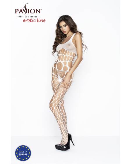 CATSUIT BS032 BRANCO EROTIC LINE PASSION