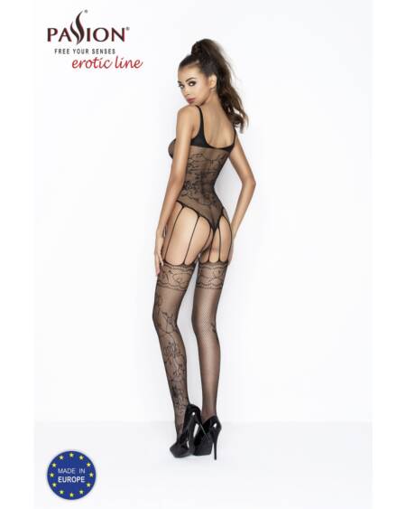 CATSUIT BS034 PRETO EROTIC LINE PASSION