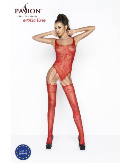 CATSUIT BS034 VERMELHO EROTIC LINE PASSION