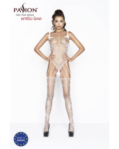 CATSUIT BS034 BRANCO EROTIC LINE PASSION