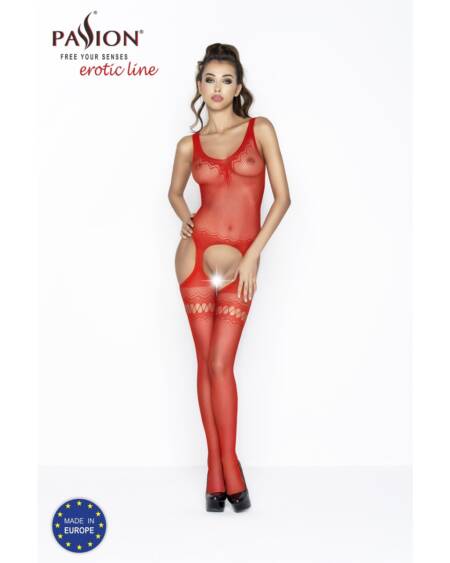 CATSUIT BS038 VERMELHO EROTIC LINE PASSION