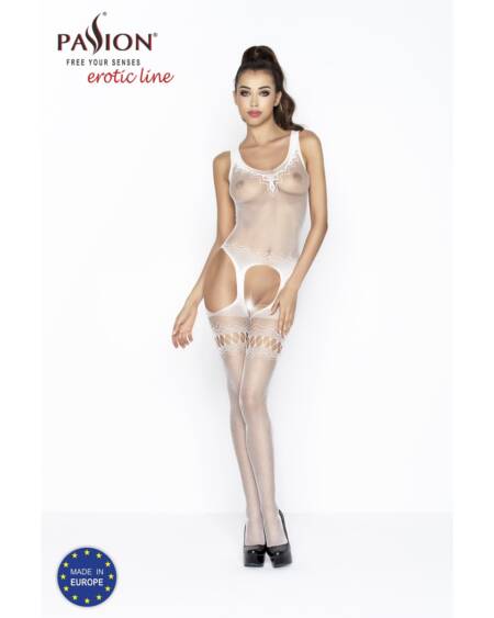 CATSUIT BS038 BRANCO EROTIC LINE PASSION