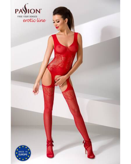CATSUIT BS046 VERMELHO EROTIC LINE PASSION