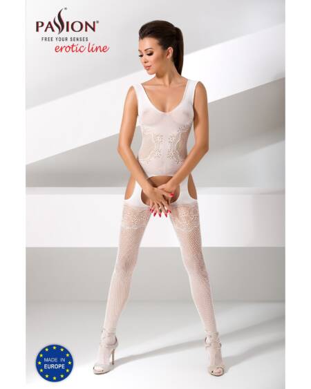 CATSUIT BS046 BRANCO EROTIC LINE PASSION