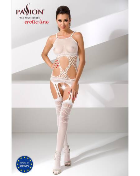 CATSUIT BS047 BRANCO EROTIC LINE PASSION