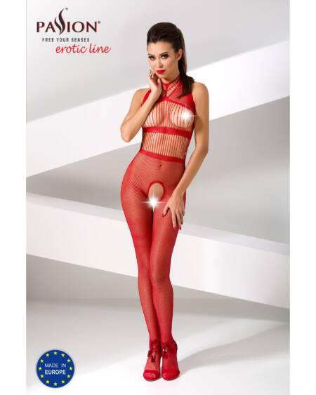 CATSUIT BS048 VERMELHO EROTIC LINE PASSION
