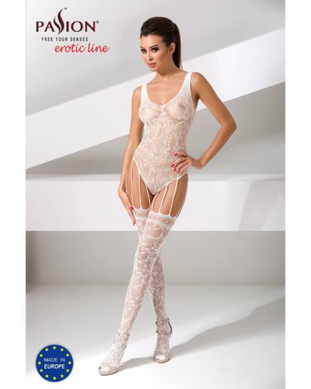 CATSUIT BS051 BRANCO EROTIC LINE PASSION