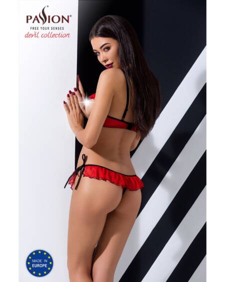 CONJUNTO DE 2 PEÇAS CHERRY VERMELHO DEVIL COLLECTION PASSION
