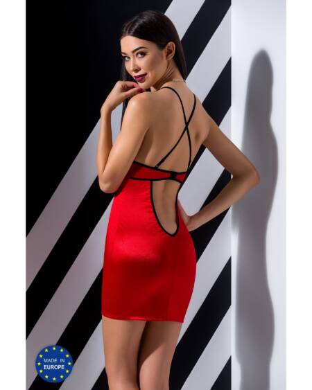 CAMISA DE NOITE E TANGA FEMMINA VERMELHO DEVIL COLLECTION PASSION