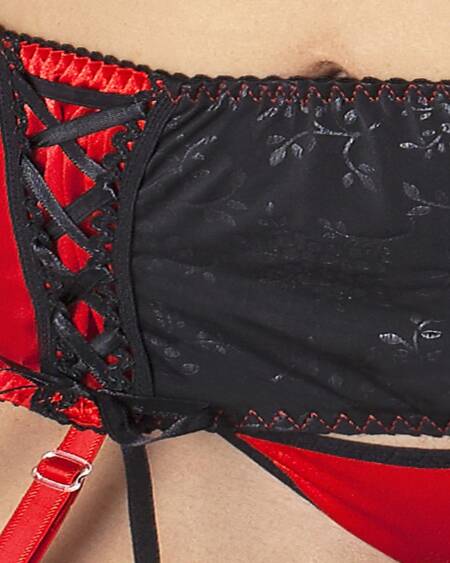 CONJUNTO DE 3 PEÇAS LENA VERMELHO PASSION