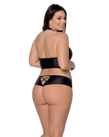 CONJUNTO DE 2 PEÇAS NANCY BIKINI PRETO TAMANHO QUEEN PASSION