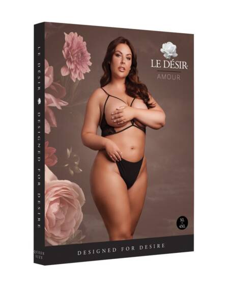 SUTIÃ TRIANGLE COM RENDA PRETO TAMANHO QUEEN LE DÉSIR