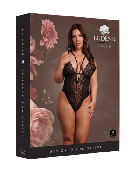 BODY WIRELESS LACE PRETO TAMANHO QUEEN LE DÉSIR