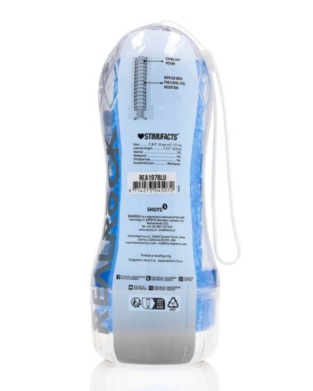 MASTURBADOR TEASY RIDER TEXTURED AZUL REALROCK