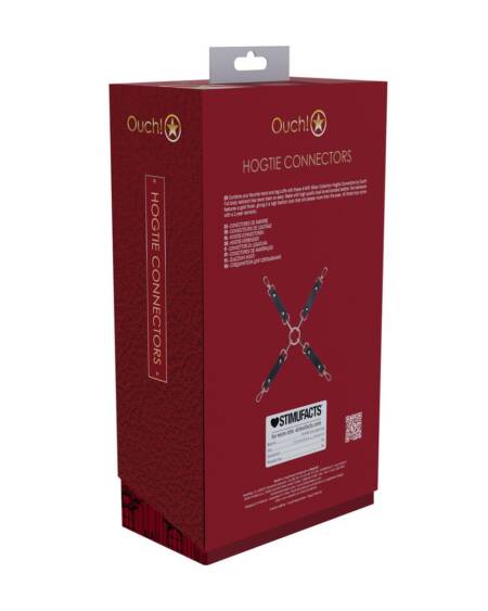 CONEXÃO HOGTIE MILAN COLLECTION PRETO/VERMELHO OUCH!