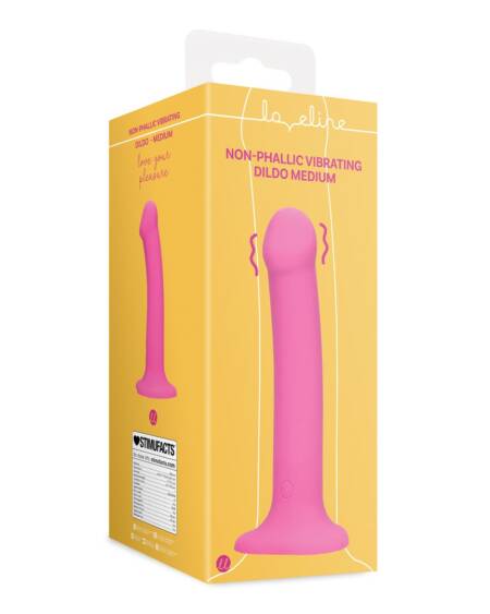 VIBRADOR NON-PHALLIC VIBRATING DILDO MÉDIO POWERFUL PINK LOVELINE