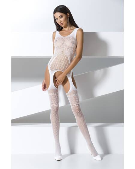 CATSUIT BS061 BRANCO EROTIC LINE PASSION