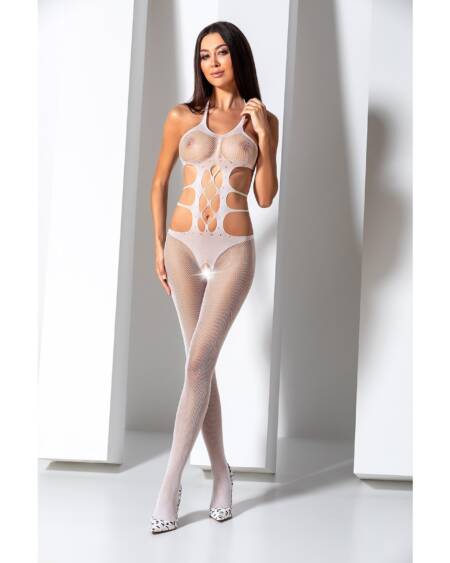 CATSUIT BS084 BRANCO EROTIC LINE PASSION