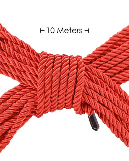 CORDA DE POLIÉSTER PARA BONDAGE 32.8 FT /10 M VERMELHO OUCH!